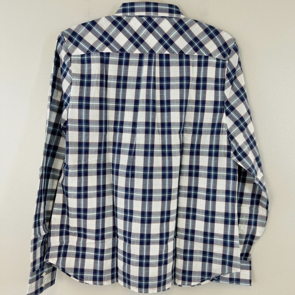 Untuckit Sorbo Shirt Women’s Sz 14 Windowpane Plaid Long Sleeve Button Up Casual - Picture 2 of 5